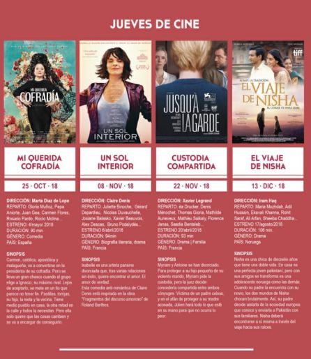 Películas del ciclo "Jueves de cine" Películas del ciclo "Jueves de cine"