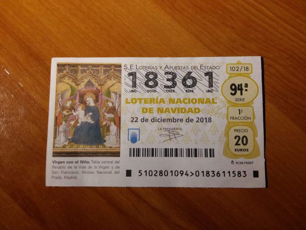 Lotería de Navidad: Roban 29 hojas del número 18.361 de la Parroquia de la Cruz Santa Lotería de Navidad: Roban 29 hojas del número 18.361 de la Parroquia de la Cruz Santa