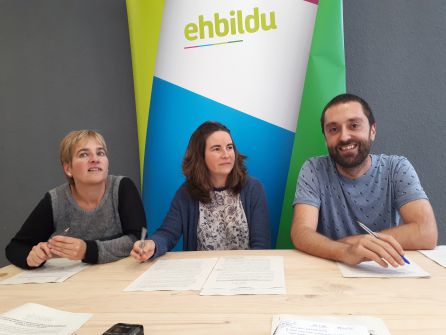 De izquierda a derecha: Rebeka Ubera, Igone Lamarain y Gorka Errasti De izquierda a derecha: Rebeka Ubera, Igone Lamarain y Gorka Errasti