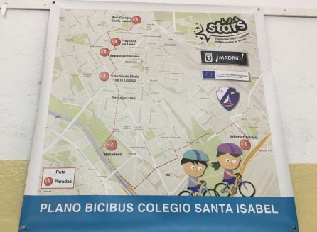 Plano Bicibus de el Colegio Santa Isabel - La Asunción Plano Bicibus de el Colegio Santa Isabel - La Asunción