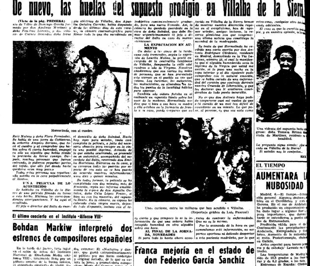 Página del diario 'Ofensiva' del 7 de noviembre de 1959. Página del diario 'Ofensiva' del 7 de noviembre de 1959.