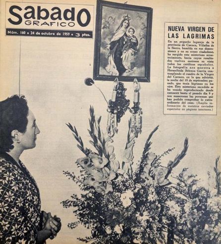 Las lágrimas de una Virgen de Cuenca que crearon expectación en toda España Las lágrimas de una Virgen de Cuenca que crearon expectación en toda España