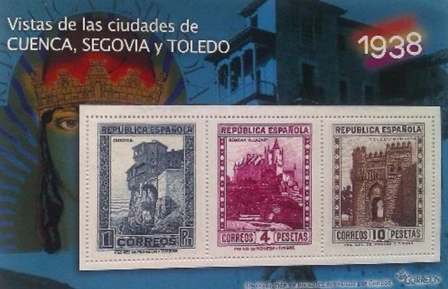 Sellos de Cuenca, Segovia y Toledo de 1938. Sellos de Cuenca, Segovia y Toledo de 1938.