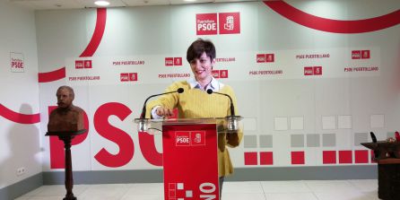 Isabel Rodríguez, en la sede del PSOE de Puertollano Isabel Rodríguez, en la sede del PSOE de Puertollano