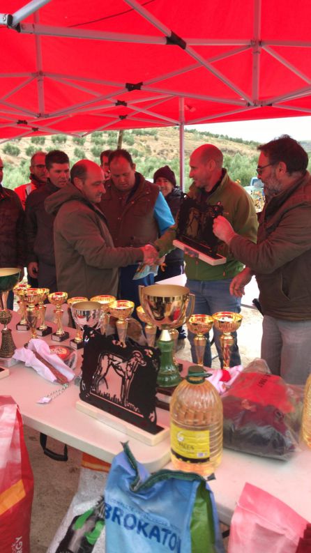 Momento de la entrega de premios a la categoría de perros ingleses Momento de la entrega de premios a la categoría de perros ingleses