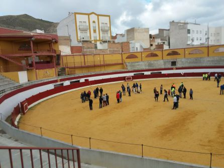 Vista general del campeonato de Petanca en la PLaza de Toros Vista general del campeonato de Petanca en la PLaza de Toros