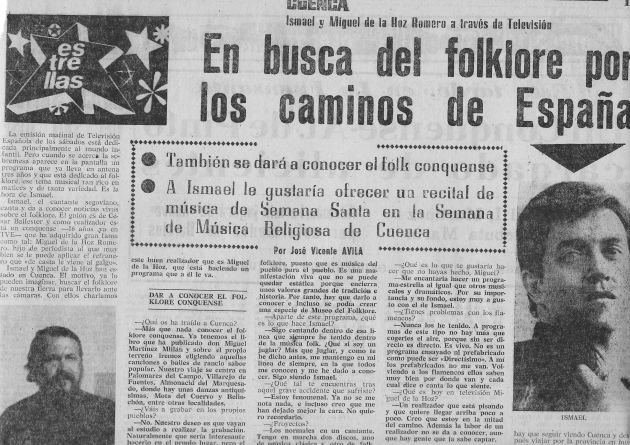 Reportaje sobre el programa 'La banda del Mirlintón' de TVE publicado en el Diario de Cuenca. Reportaje sobre el programa 'La banda del Mirlintón' de TVE publicado en el Diario de Cuenca.