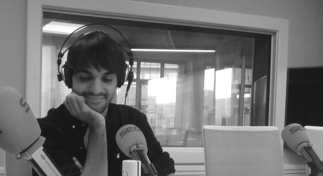 Eneko Sagardoy durante la entrevista en Radio Bilbao Eneko Sagardoy durante la entrevista en Radio Bilbao