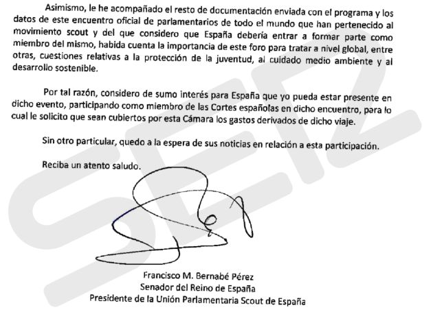 Garaulet y Bernabé pidieron que el Senado y el Congreso les financiasen un viaje de 6.000 euros a Bangkok Garaulet y Bernabé pidieron que el Senado y el Congreso les financiasen un viaje de 6.000 euros a Bangkok