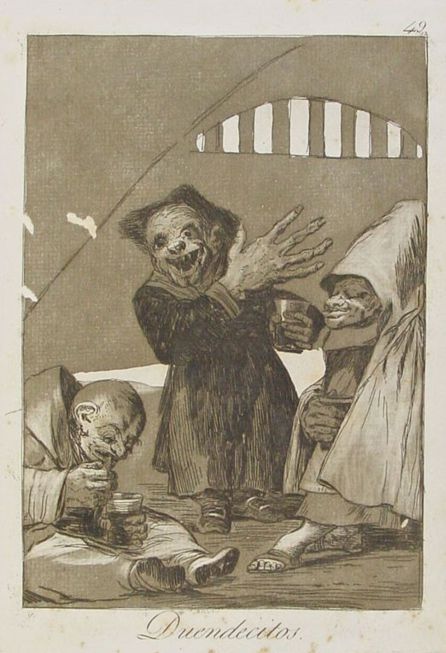 Duende Martinico en el grabado Duendecillos de los Caprichos de Francisco de Goya. Duende Martinico en el grabado Duendecillos de los Caprichos de Francisco de Goya.