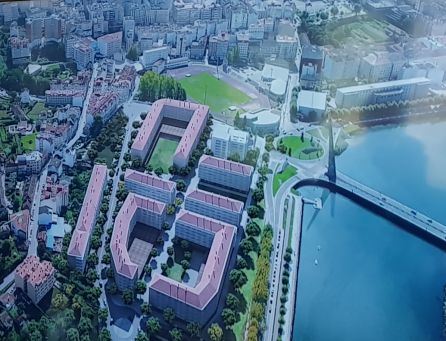 Maqueta de los terrenos de Tafisa edificados en su totalidad Maqueta de los terrenos de Tafisa edificados en su totalidad