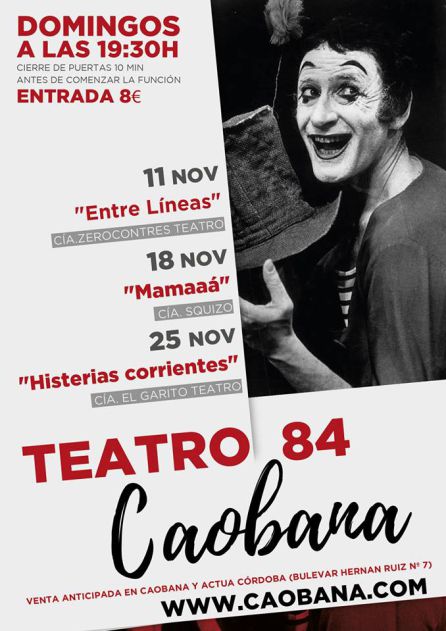 Ciclo teatral en Caobana Ciclo teatral en Caobana