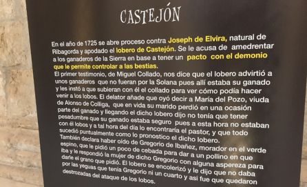 Leyenda del Lobero de Castejón en el Museo de las Brujas de la Alcarria. Leyenda del Lobero de Castejón en el Museo de las Brujas de la Alcarria.