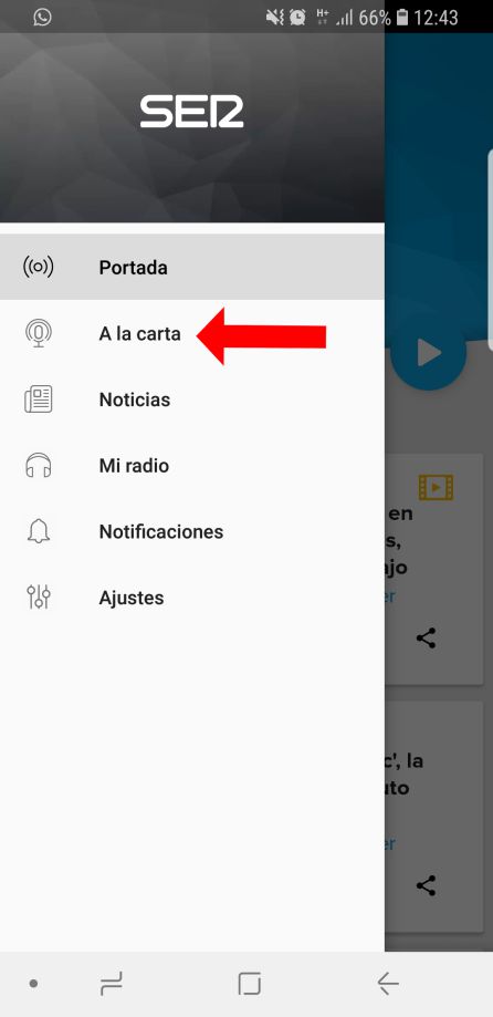 Acceder aos audios á carta (Podcast) Acceder aos audios á carta (Podcast)
