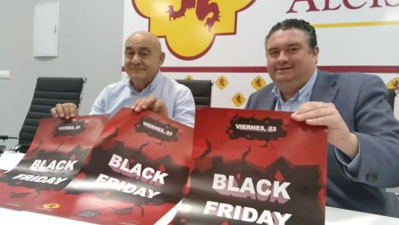 El concejal de Comcerio, José Luis Madueño, y el presidente de Alciser, Bartolomé González, en la presentación del Black Friday El concejal de Comcerio, José Luis Madueño, y el presidente de Alciser, Bartolomé González, en la presentación del Black Friday