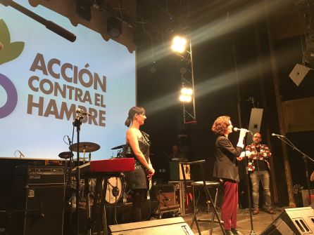 Momento de la presentación de la colaboración de Sonorama Ribera con Accioncontraelhambre.org. Momento de la presentación de la colaboración de Sonorama Ribera con Accioncontraelhambre.org.