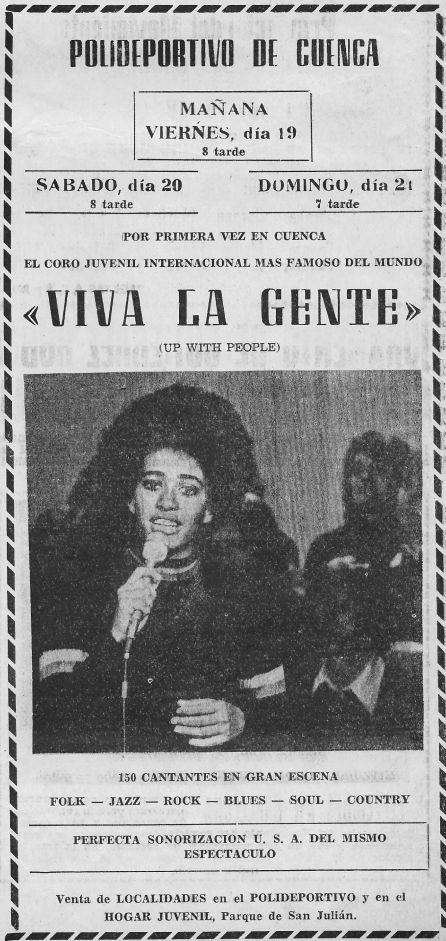 Anuncio del espectáculo 'Viva la gente'. Anuncio del espectáculo 'Viva la gente'.