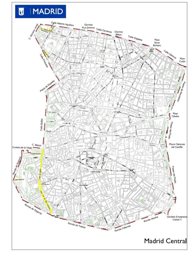 Perímetro de Madrid Central Perímetro de Madrid Central