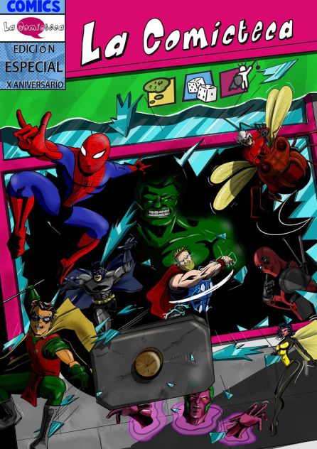 Portada del cómic especial elaborado por los alumnos de la Escuela de Arte de Cuenca. Portada del cómic especial elaborado por los alumnos de la Escuela de Arte de Cuenca.
