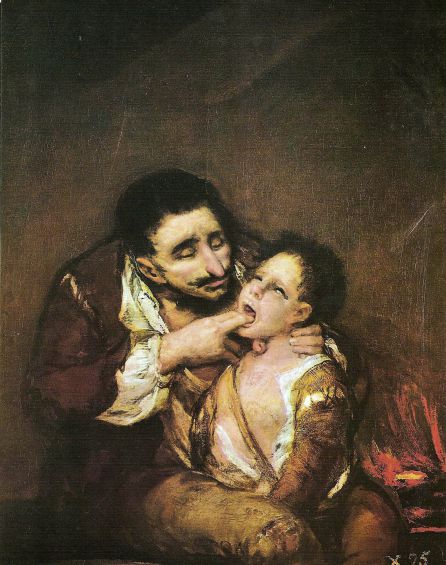 'El lazarillo de Tormes (antes llamado "El garrotillo")' de Goya, pintado entre 1808 y 1812.. 'El lazarillo de Tormes (antes llamado "El garrotillo")' de Goya, pintado entre 1808 y 1812..