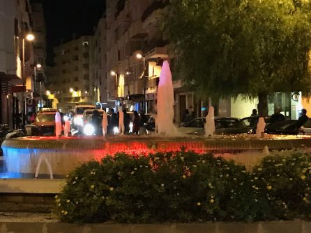 La fuente de Isidoro Macabich iluminada La fuente de Isidoro Macabich iluminada