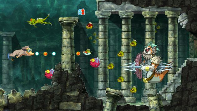 Toki también es capaz de bucear Toki también es capaz de bucear