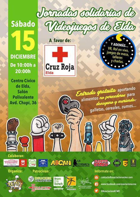 Elda organiza las Jornadas Solidarias de Videojuegos a favor de Cruz Roja Elda organiza las Jornadas Solidarias de Videojuegos a favor de Cruz Roja