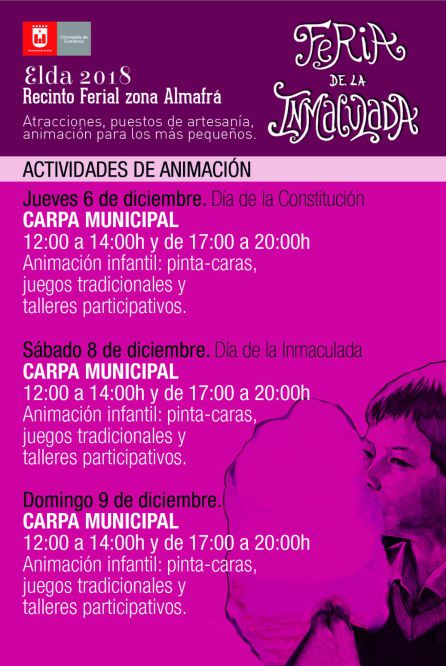 Elda inaugura la Feria de la Inmaculada Elda inaugura la Feria de la Inmaculada