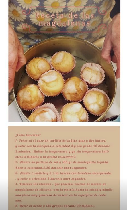 Manuela Carmena comparte su receta en Instagram. Manuela Carmena comparte su receta en Instagram.
