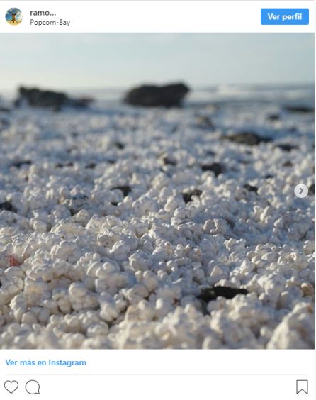 "Popcorn beach" convierte a Fuerteventura en viral "Popcorn beach" convierte a Fuerteventura en viral