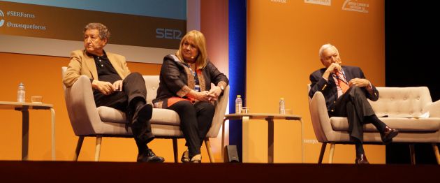 Sami Naïr, Susana Malcorra y José Manuel García Margallo Sami Naïr, Susana Malcorra y José Manuel García Margallo