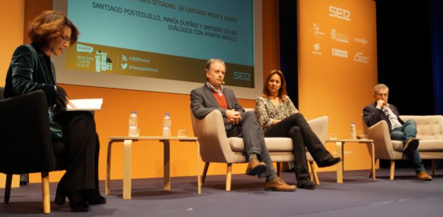 Ayanta Barilli, Antonio Soler, María Dueñas y Santiago Posteguillo Ayanta Barilli, Antonio Soler, María Dueñas y Santiago Posteguillo