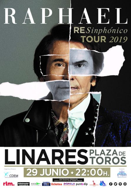 Cartel concierto de Raphael en Linares. Cartel concierto de Raphael en Linares.