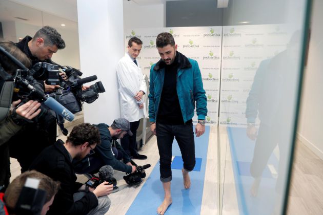 El futbolista asturiano David Villa participa en la inauguración de una nueva clínica podológica en Gijón. El futbolista asturiano David Villa participa en la inauguración de una nueva clínica podológica en Gijón.