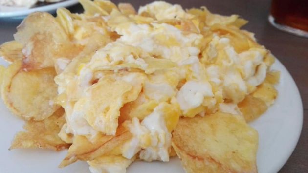Revuelto de patatas Revuelto de patatas