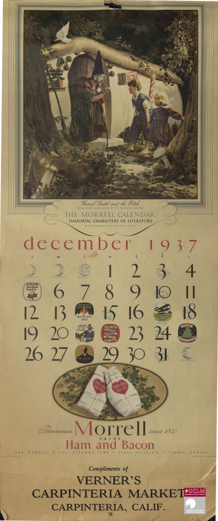 El último mes del calendario con la imagen de Hansel y Gretel El último mes del calendario con la imagen de Hansel y Gretel