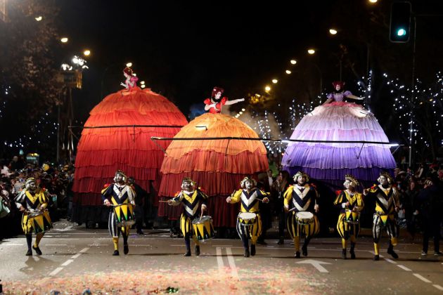 Los Reyes Magos protagonizan su tradicional cabalgata del 5 de enero por el madrileño Paseo de la Castellana Los Reyes Magos protagonizan su tradicional cabalgata del 5 de enero por el madrileño Paseo de la Castellana