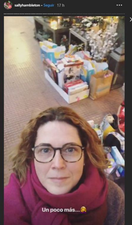 Sally Hambleton en su llamamiento a través de Instagram. Sally Hambleton en su llamamiento a través de Instagram.