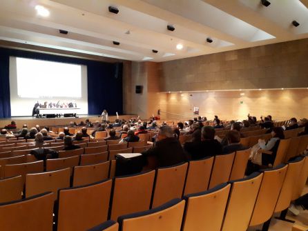 Aspecto que presentaba la sala principal del Centro Cultural Caja de Burgos. Aspecto que presentaba la sala principal del Centro Cultural Caja de Burgos.
