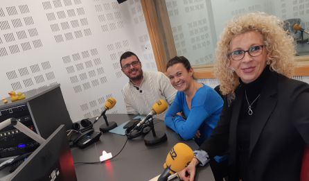 Raúl del Olmo, Cristina Díaz y Mar Gasco en los estudios de nuestra emisora. Raúl del Olmo, Cristina Díaz y Mar Gasco en los estudios de nuestra emisora.