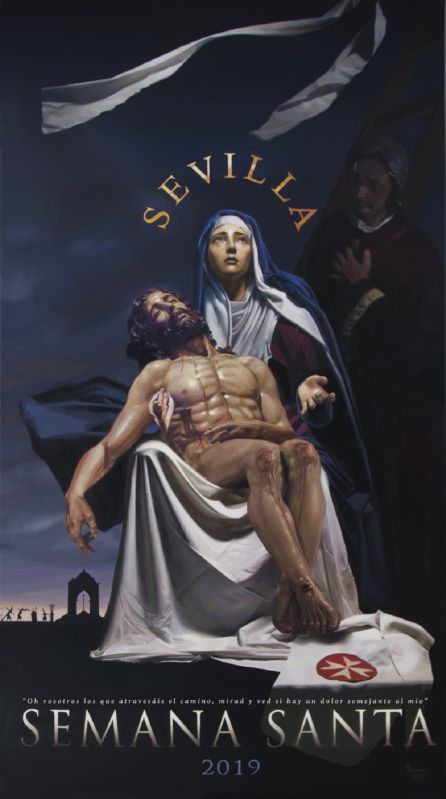 El cartel de la Semana Santa de Sevilla 2019 en detalle El cartel de la Semana Santa de Sevilla 2019 en detalle