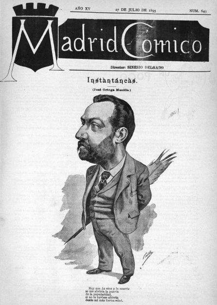 Caricatura de José Ortega Munilla. Caricatura de José Ortega Munilla.