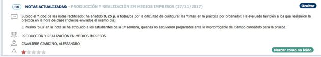 Expediente disciplinario a un profesor de Publicidad por "mala praxis" Expediente disciplinario a un profesor de Publicidad por "mala praxis"
