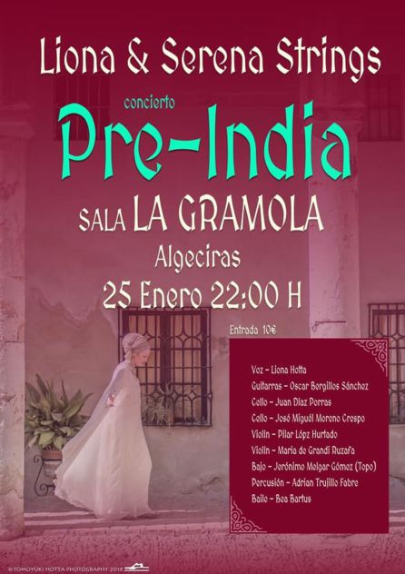 Cartel anunciador del concierto de Liona & Serena Strings Cartel anunciador del concierto de Liona & Serena Strings