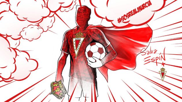 A la venta la camiseta y sudadera del Superhéroe del Real Murcia A la venta la camiseta y sudadera del Superhéroe del Real Murcia