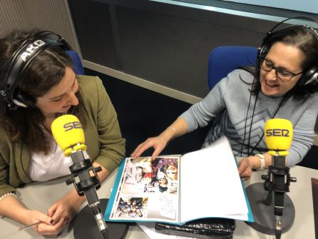 Puri Beltrán y Lola Álvarez en el estudio de A vivir Madrid Puri Beltrán y Lola Álvarez en el estudio de A vivir Madrid