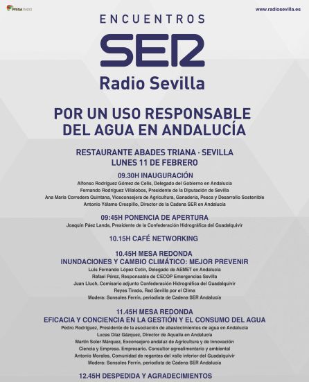 "Por un uso responsable del agua en Andalucía" "Por un uso responsable del agua en Andalucía"