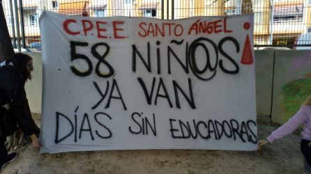El colegio Santo Ángel de la Guarda lleva 73 días sin tener completa la plantilla de educadores El colegio Santo Ángel de la Guarda lleva 73 días sin tener completa la plantilla de educadores
