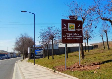 Preseñalización del Parque Natural en Puertollano Preseñalización del Parque Natural en Puertollano