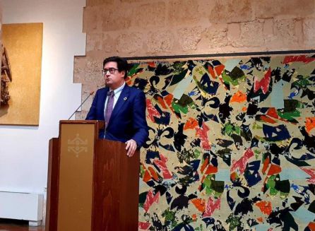 El presidente de Paradores, Oscar López, en la presentación de Metamorfosis de la lana, en Lerma El presidente de Paradores, Oscar López, en la presentación de Metamorfosis de la lana, en Lerma